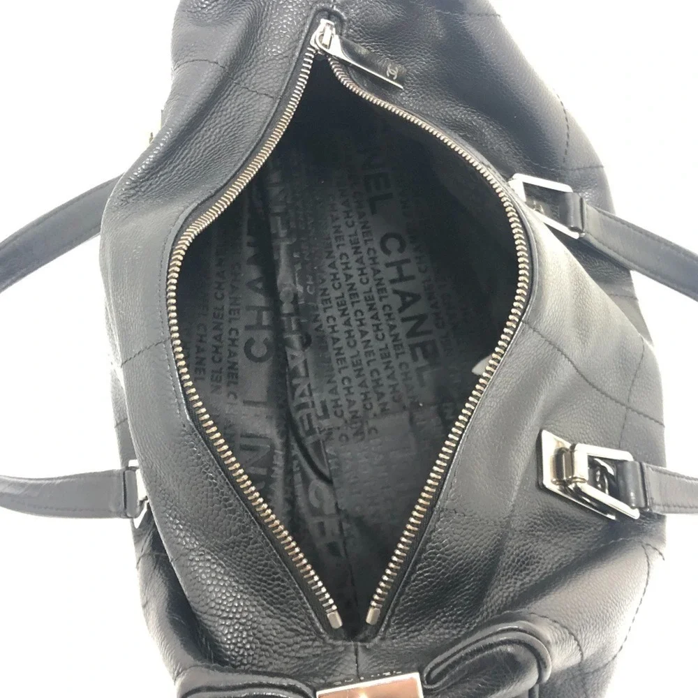CHANEL Black Caviar Leather Boston Bag - Picture 9 of 13